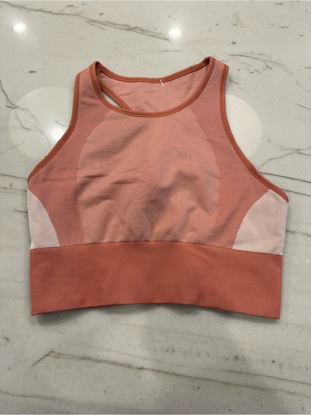 Lululemon Ebb to Train Bra Abstract Copper Clay Angel Wing Size 6